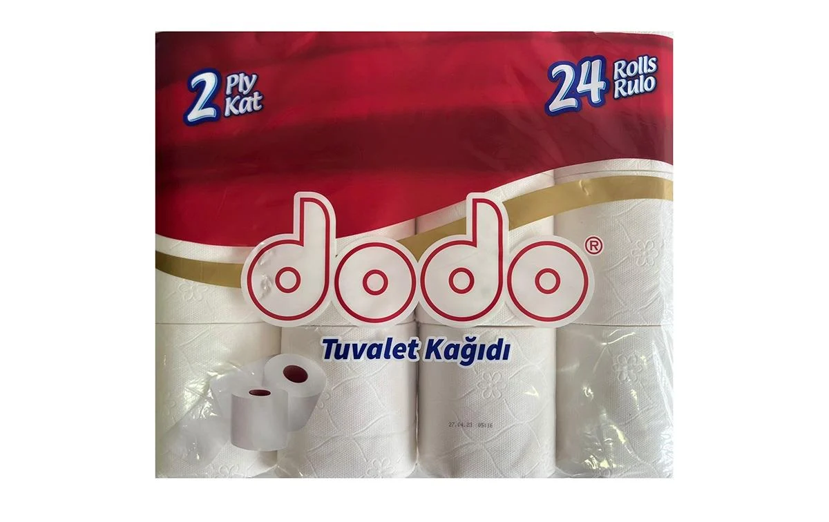 DODO%20TUVALET%20KAĞIDI%20150%20YAPRAK%20(18,5M)(3%20PAKET)