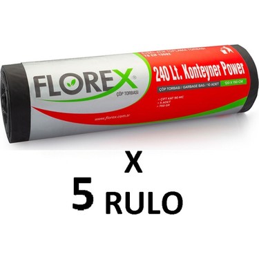 FLOREX%20ÇÖP%20POŞETİ%20KONTEYNER%20POWER%20SİYAH%20240lt%20120cm*150cm