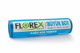 FLOREX%20SIFIR%20ATIK%20BÜYÜK%20BOY%20MAVİ%20‘KÂĞIT%20ATIK’BASKILI%2065cm*85cm