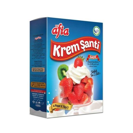 AFİA KREM ŞANTİ SADE 4*75GR 300 GR