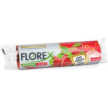 FLOREX ÇÖP POŞETİ STANDART ÇİLEK KOKULU BÜZGÜLÜ BÜYÜK 65cm*70cm